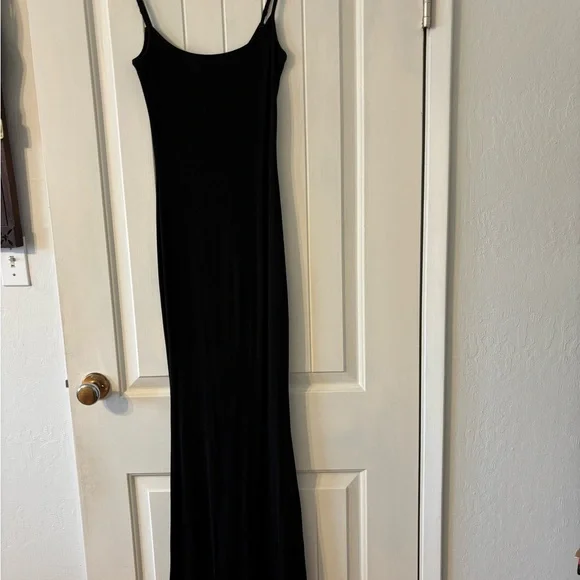 Quince Tencel Rib Black Maxi Dress, small. EUC! - Picture 6 of 9
